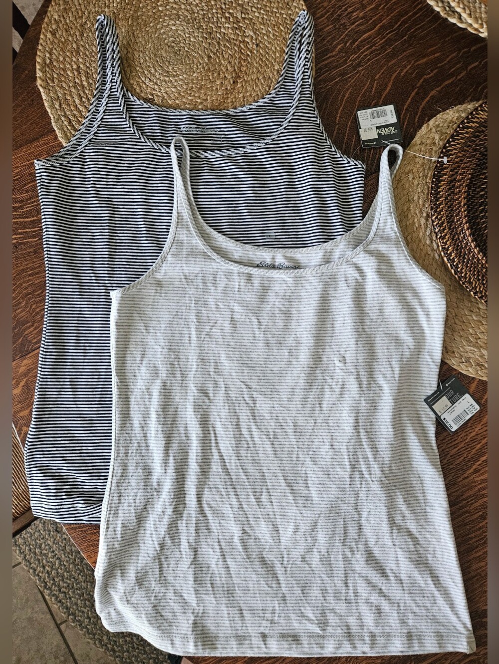 Eddie Bauer Layering Cami Tank Top Bundle Set Of 2 | Size Large NWT